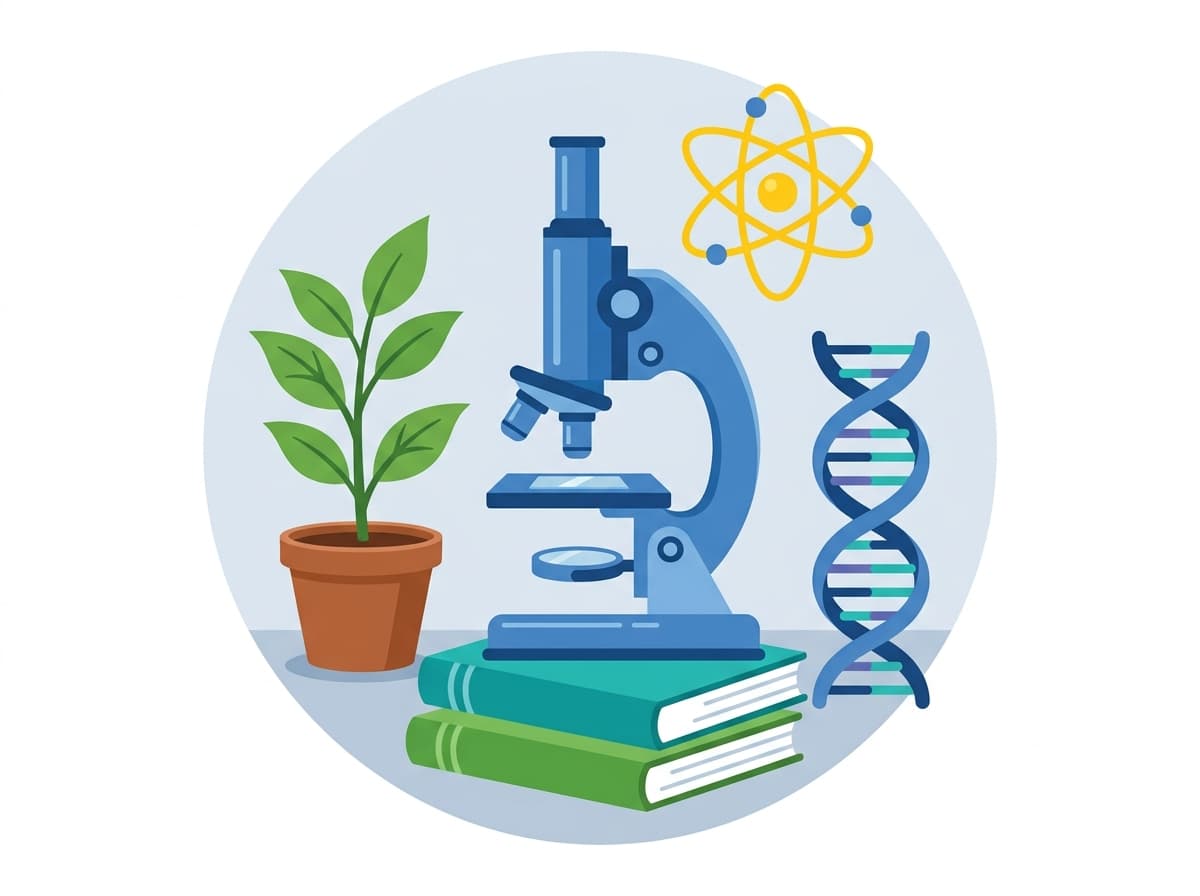 Biology education illustration